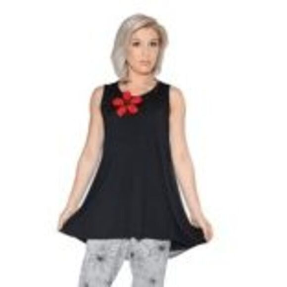 IC Collection Scoop Neck Sleeveless Layering Tank - Picture 1 of 5